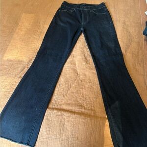 Women's Dark Blue Flared Jeans